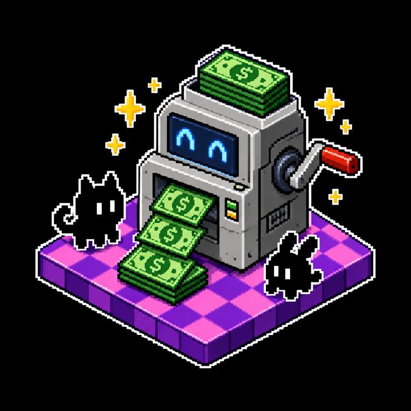 Printer printing money